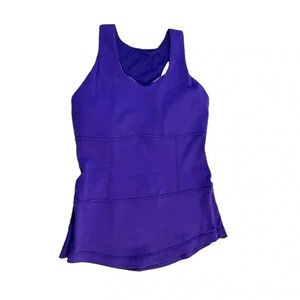 Lululemon Racer Back Purple Tank  Top Size 4
